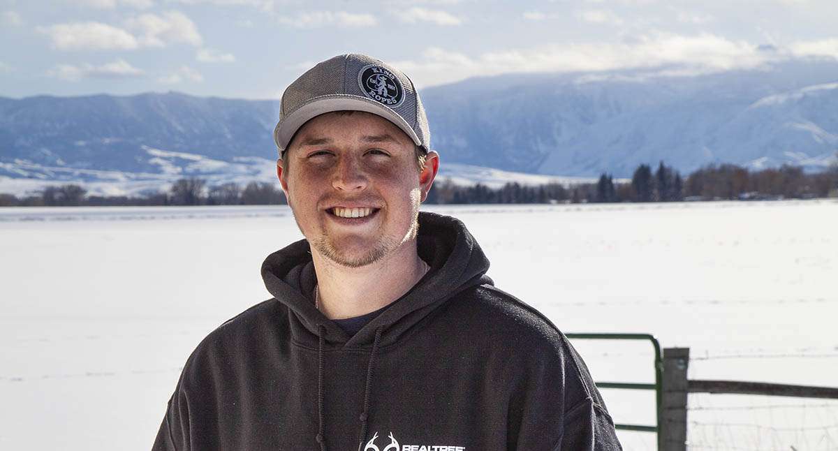 Student testimonial Mark Largent, student testimonial, Having animals on campus that we help take care of is fun and gives students the chance to learn about different types of livestock firsthand.