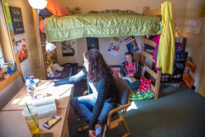 Sheridan College Housing Founders Ashley and Lydia Studying