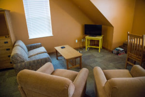 Sheridan College Student Housing Hanson sitting area