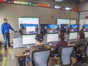 Commodities Trading classroom in the Mars Agriculture Center on Sheridan College campus.