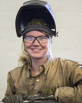 Sheridan College Welding Student