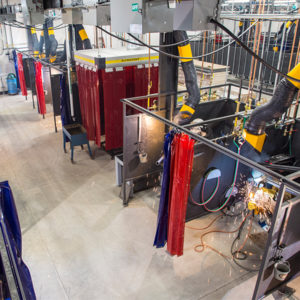 Sheridan College has excellent facilities for welding.