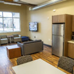 A common room in Centennial Hall on Sheridan College campus.