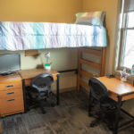 See the inside setup of Sheridan College residence hall room.