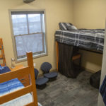 Centennial Hall typical resident room for students.