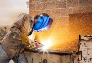 Image of a Weekend Welding Class student