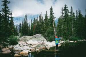 Fly fishing in the Bighorn Mountains