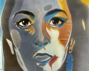 photo of a student artwork from last years exhibition