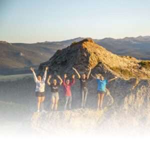 Northern Wyoming Community College students hiking near Red Grade road near Sheridan College