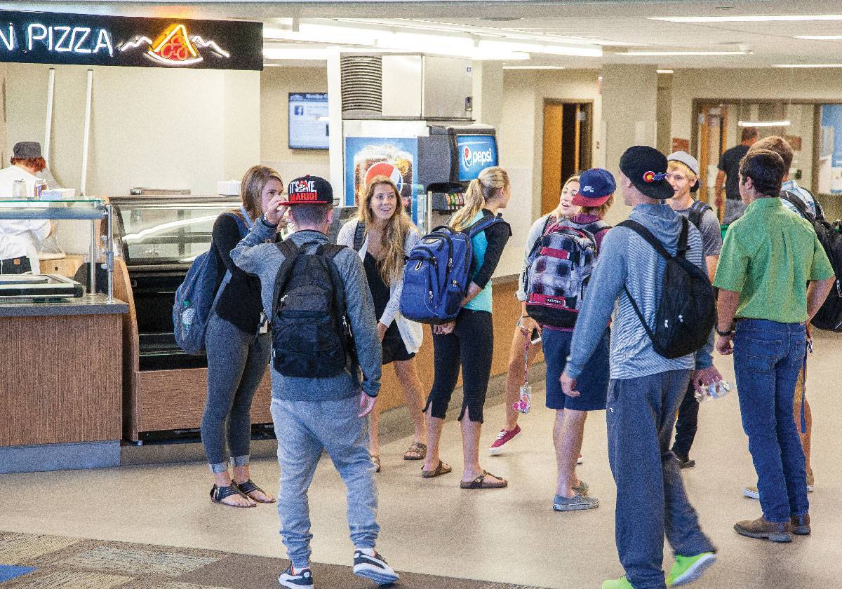 Bighorn pizza at Thorne-rider Campus Center