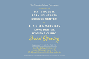 Perkins Health Science Center Grand Opening invite