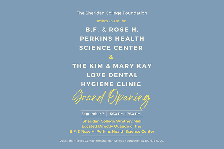 Perkins Health Science Center Grand Opening invite