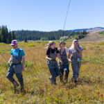Sheridan College students fly fishing in the Bighorn Mountains