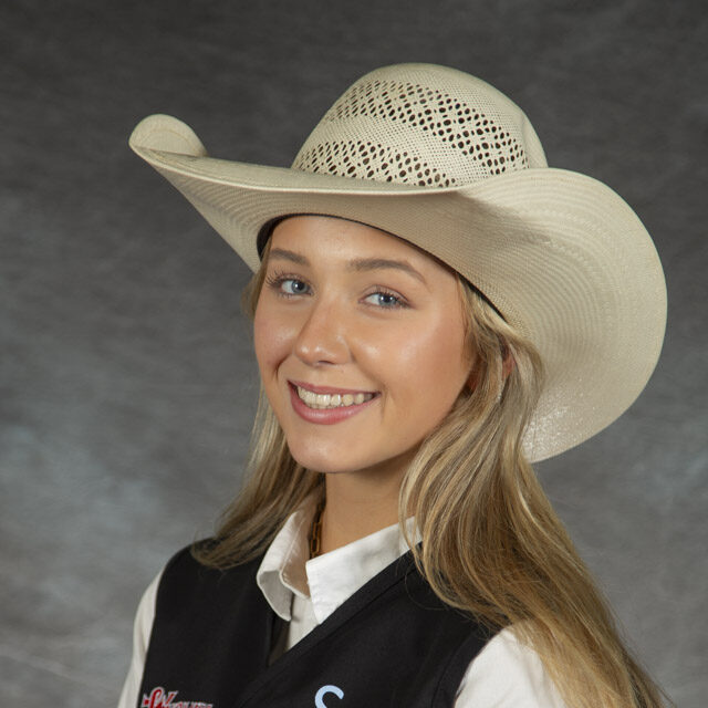 Head shot of rodeo athlete Bella Slone