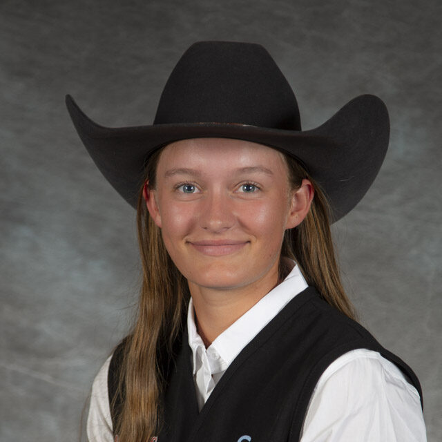 Head shot of rodeo athlete Bradie Hoffman