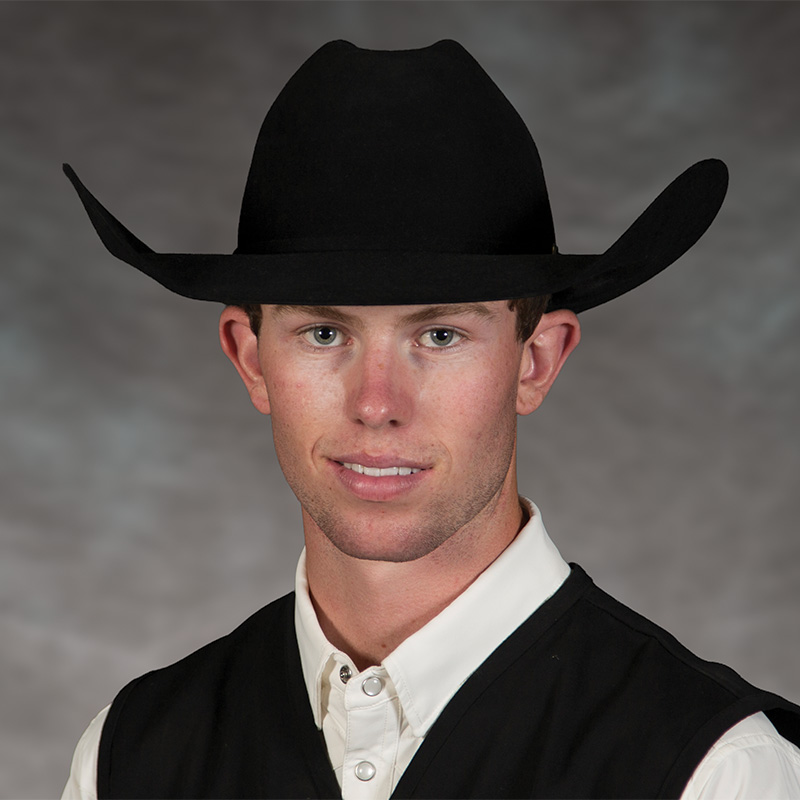 Head shot of rodeo athlete Bridger Peil