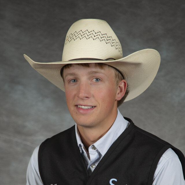 Head shot of rodeo athlete Canyon Egger