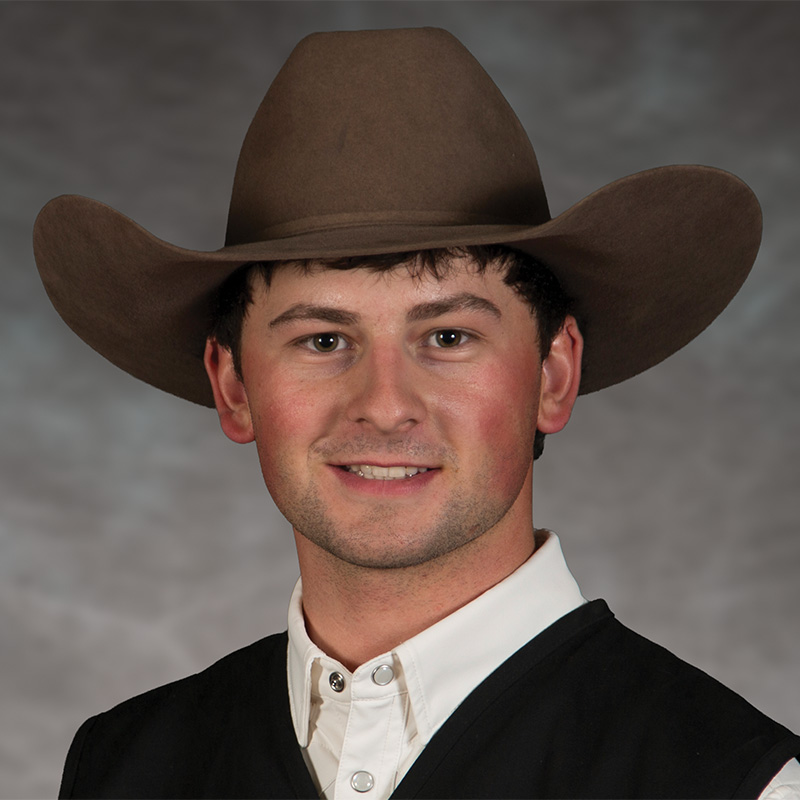 Head shot of rodeo athlete Cody Hayden