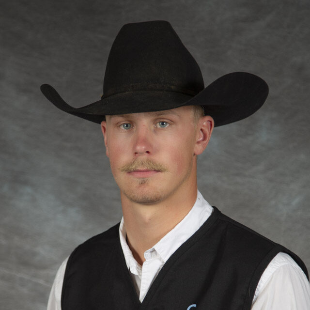 Head shot of rodeo athlete Jake Schlattmann