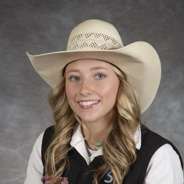 Head shot of rodeo athlete Josie Johnson
