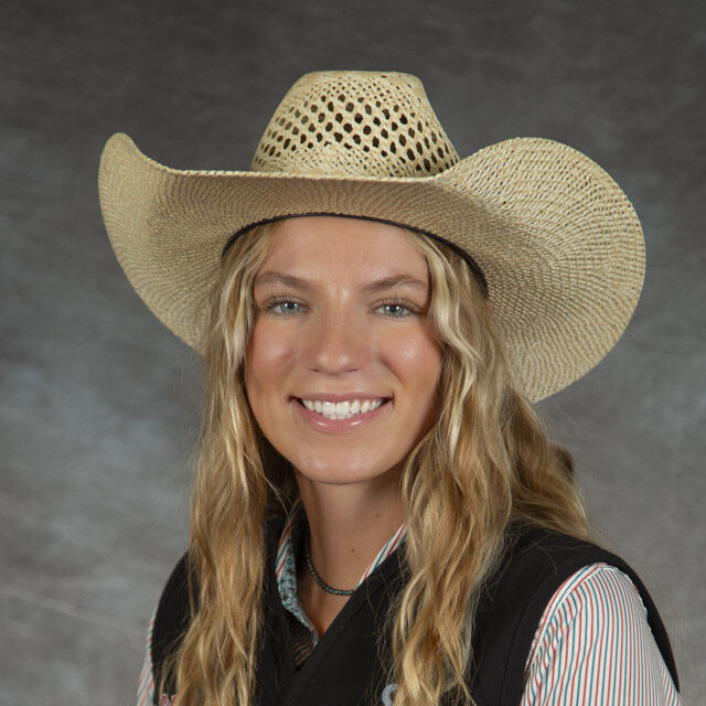 Head shot of rodeo athlete Laney Connell