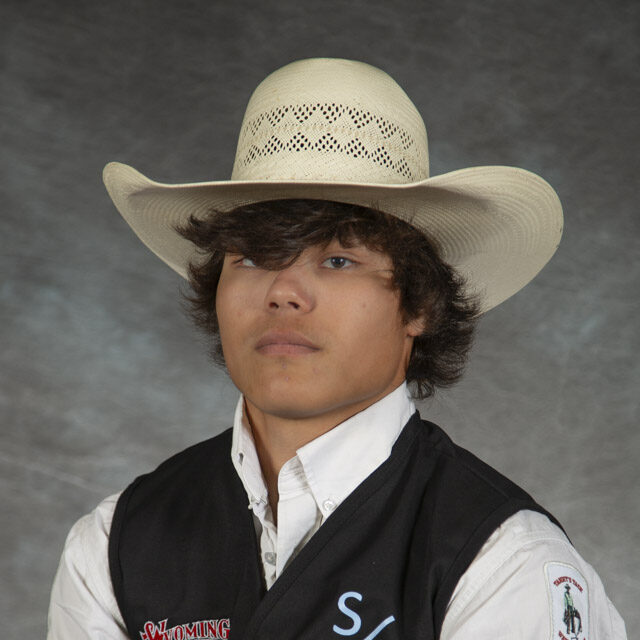 Head shot of rodeo athlete Lucas Yellowhawk