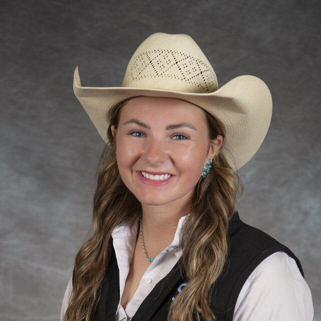 Head shot of rodeo athlete Sierra Hilgenkamp