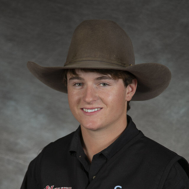 Head shot of rodeo athlete Taiten Eaton