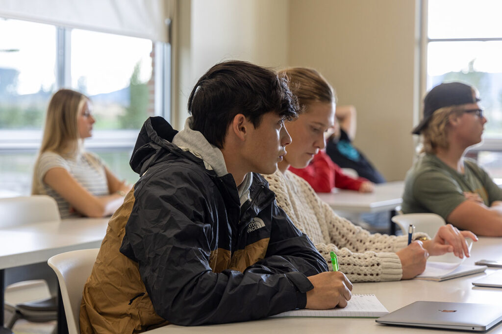 Sheridan College business students in class