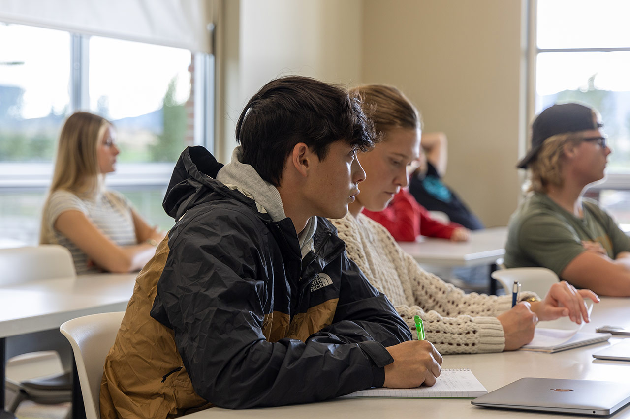 Sheridan College business students in class
