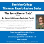 Lecture series on the secret lives of cats with dr. rachel kristiansen