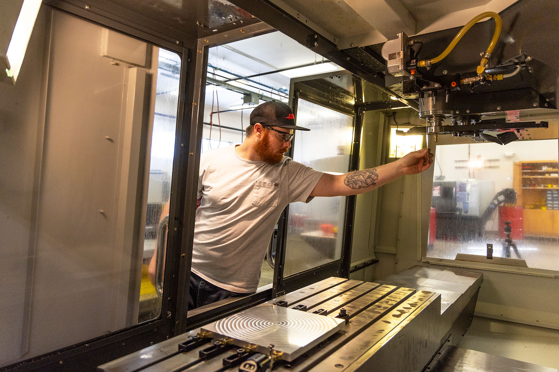 Sheridan College student in Machine Tool class.