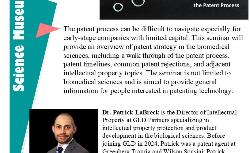 Intellectual property in biomedical sciences lecture