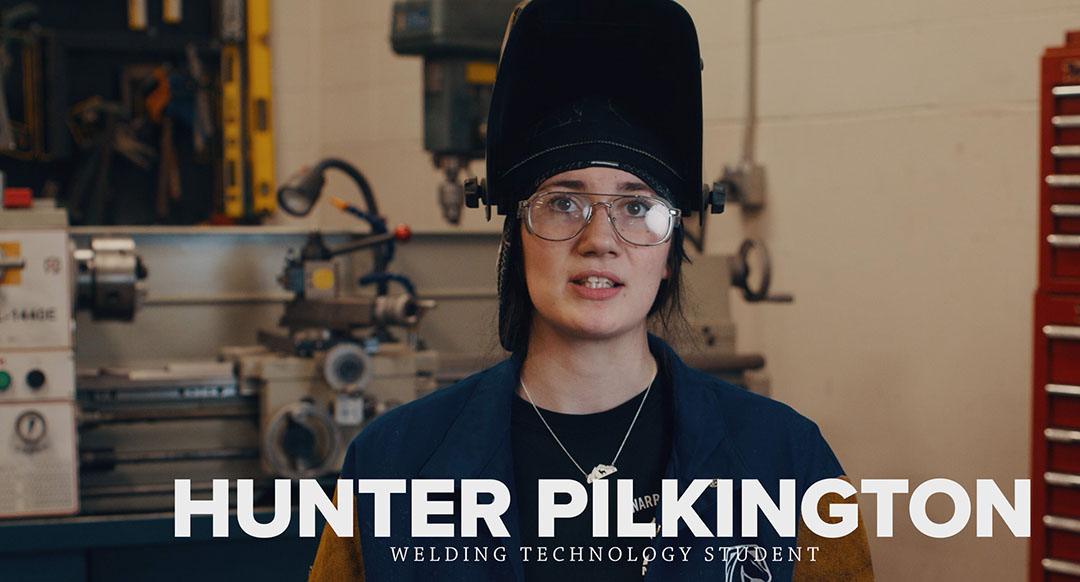 Hunter Pilkington Welding student
