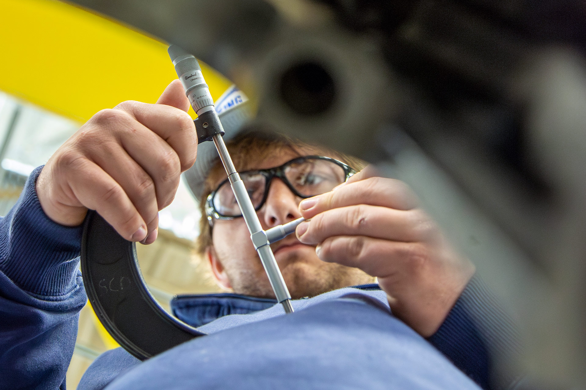 Sheridan College CTE student in class.