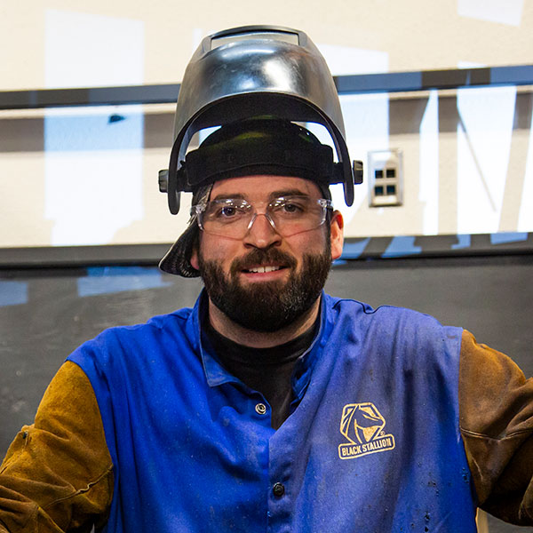 Photo of Sheridan College Welding student, Brien Morse