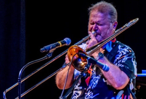 Summer Swing image of Eric Richards playing trombone