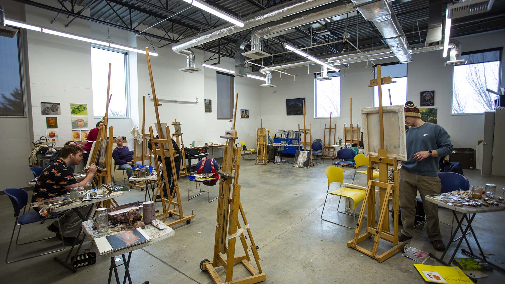 Painting classroom at Sheridan College