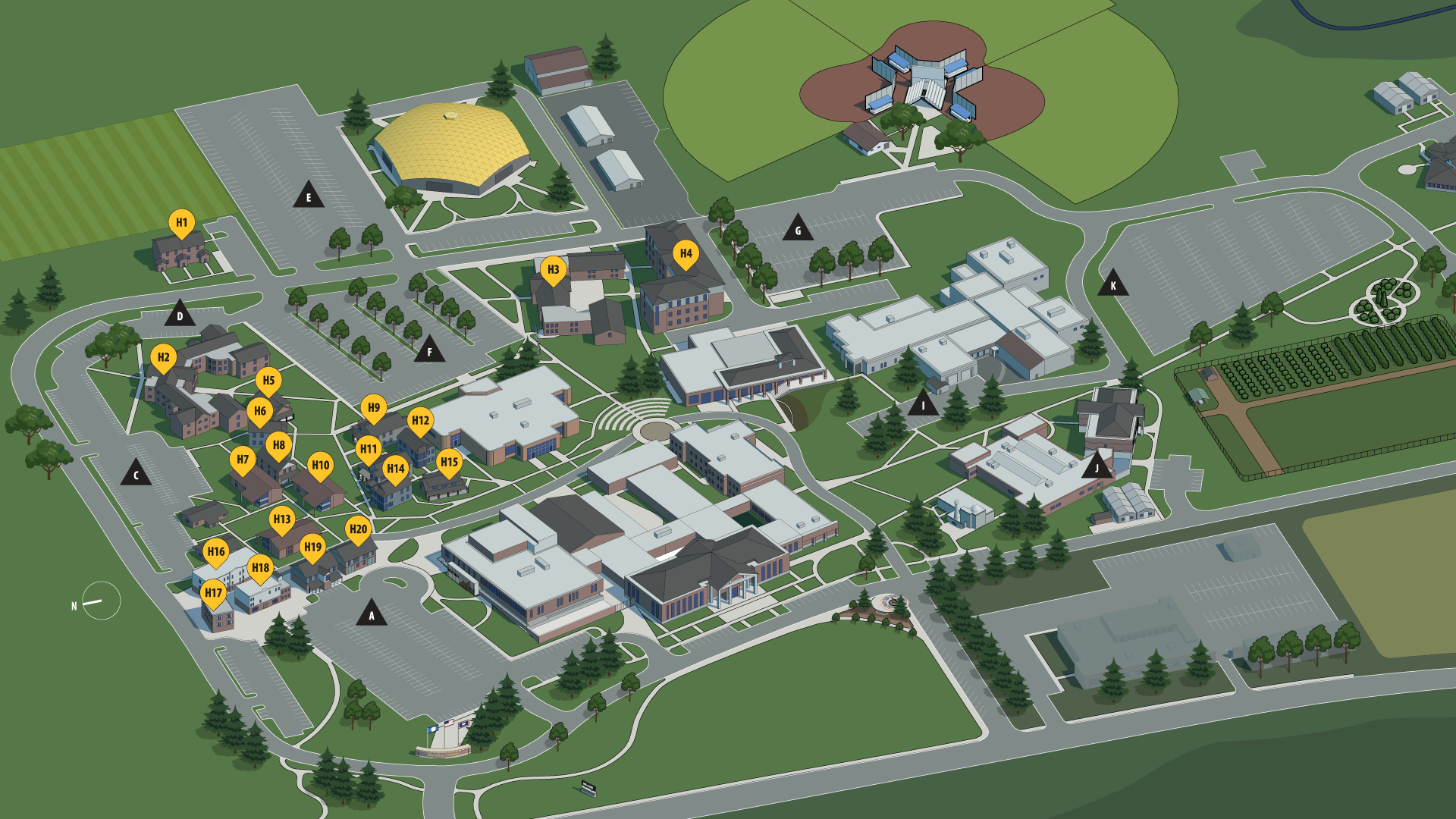 Sheridan College student housing on campus in Wyoming
