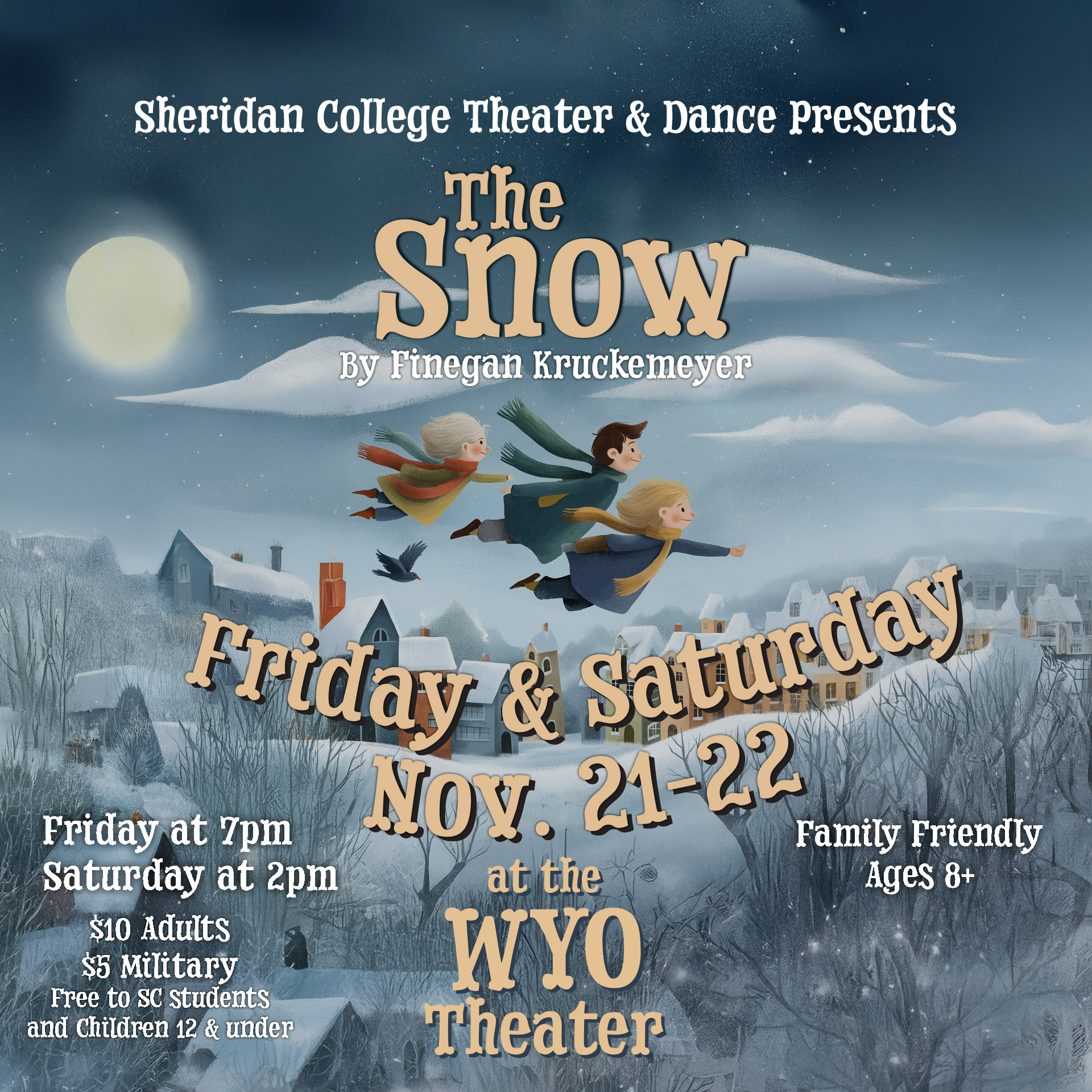 graphic for The Snow theater production