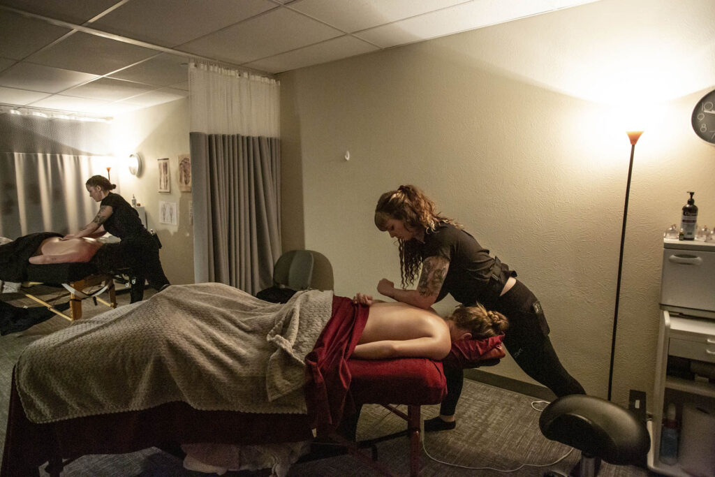 Professional class spaces for the massage therapy program