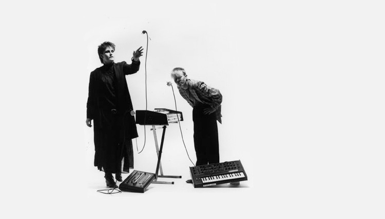 Sheridan College event image featuring band members of Yazoo.
