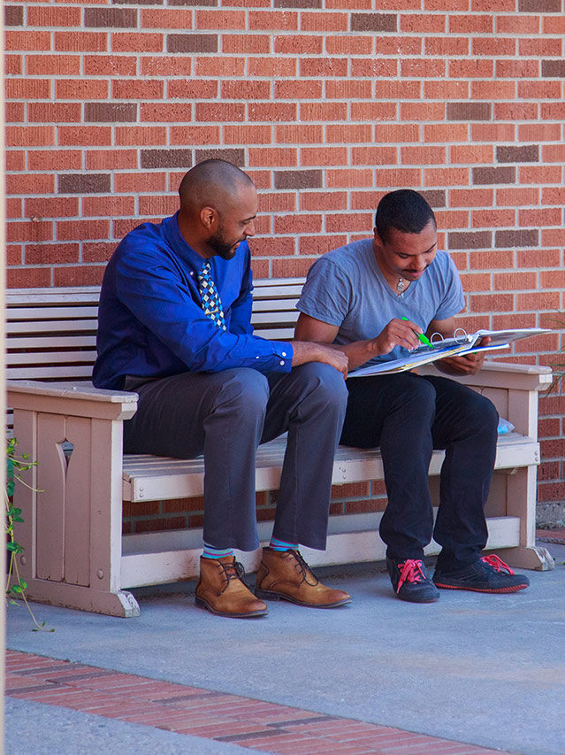 Sheridan College Instructor with Student.