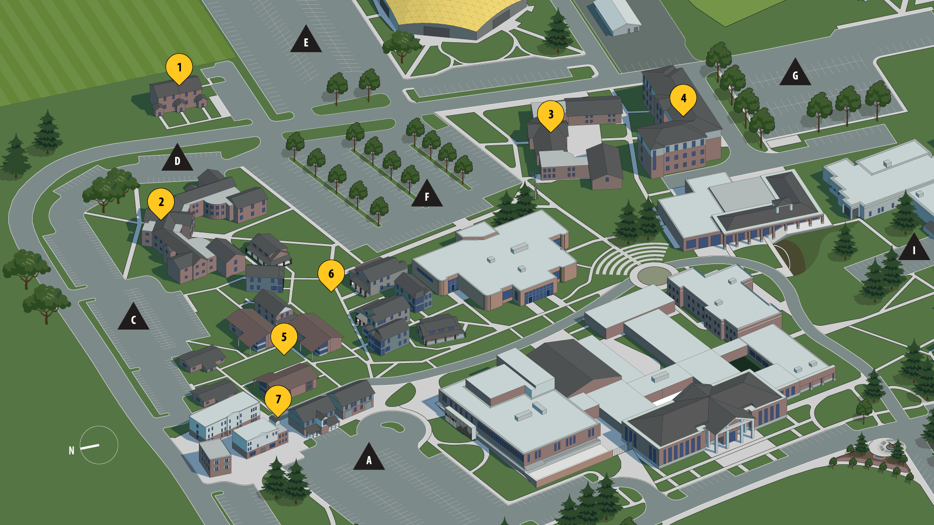 Sheridan College student housing map
