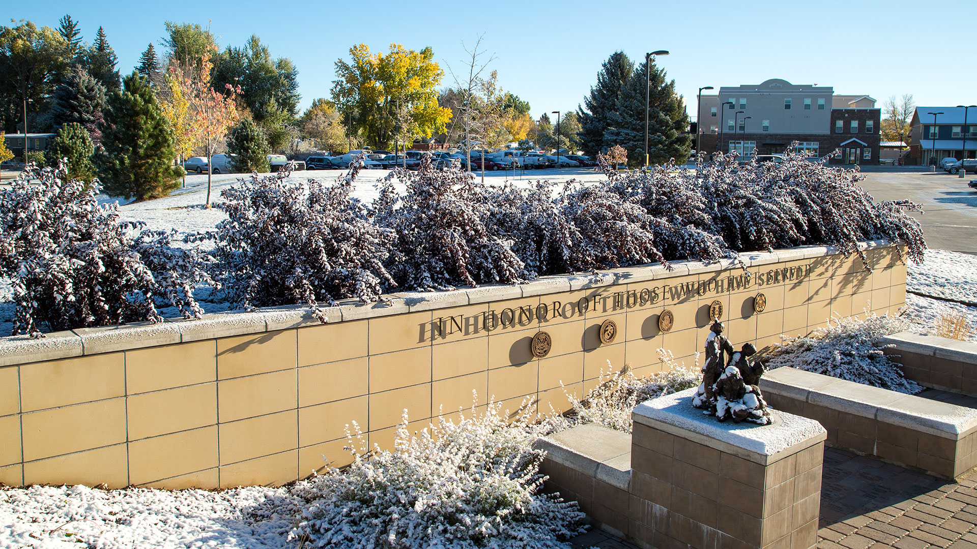 Sheridan College Veterans Plaza.