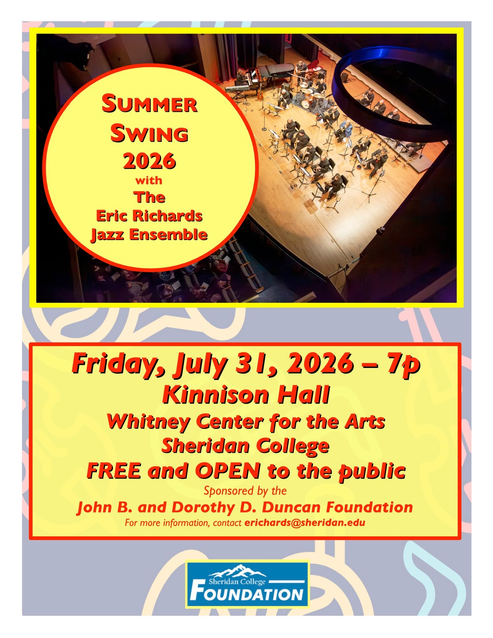 Summer Swing poster graphic