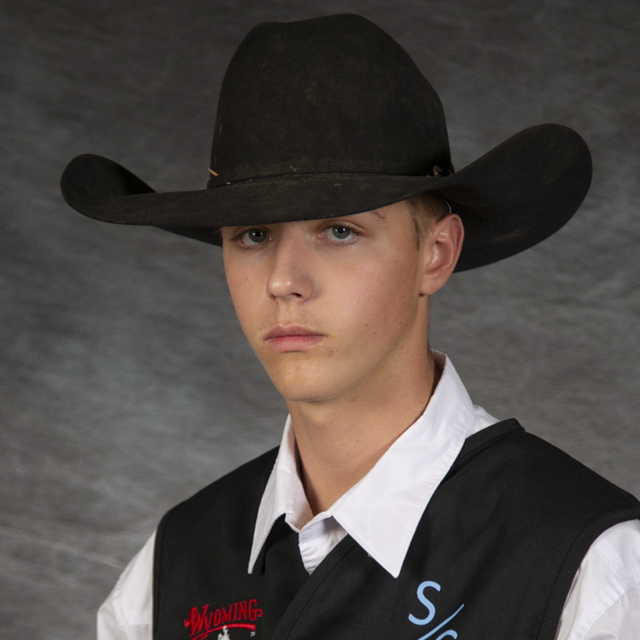 Head shot of rodeo athlete Bleu Wanner