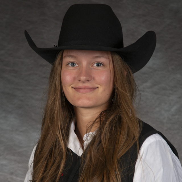 Head shot of rodeo athlete Bradie Hoffman