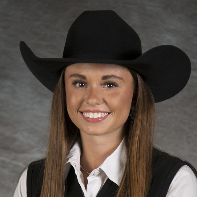 Head shot of rodeo athlete Carlee Miller