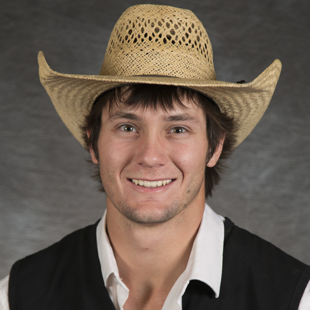 Head shot of rodeo athlete Chaz Dewey
